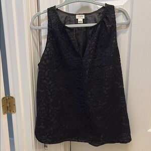 JCrew Black Lace Women's Top
